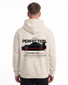 Porsche GT3 RS Oversized Hoodie White Sand – Rückseite