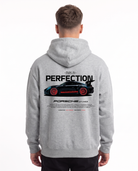 Porsche GT3 RS Oversized Hoodie Light Asphalt – Rückseite