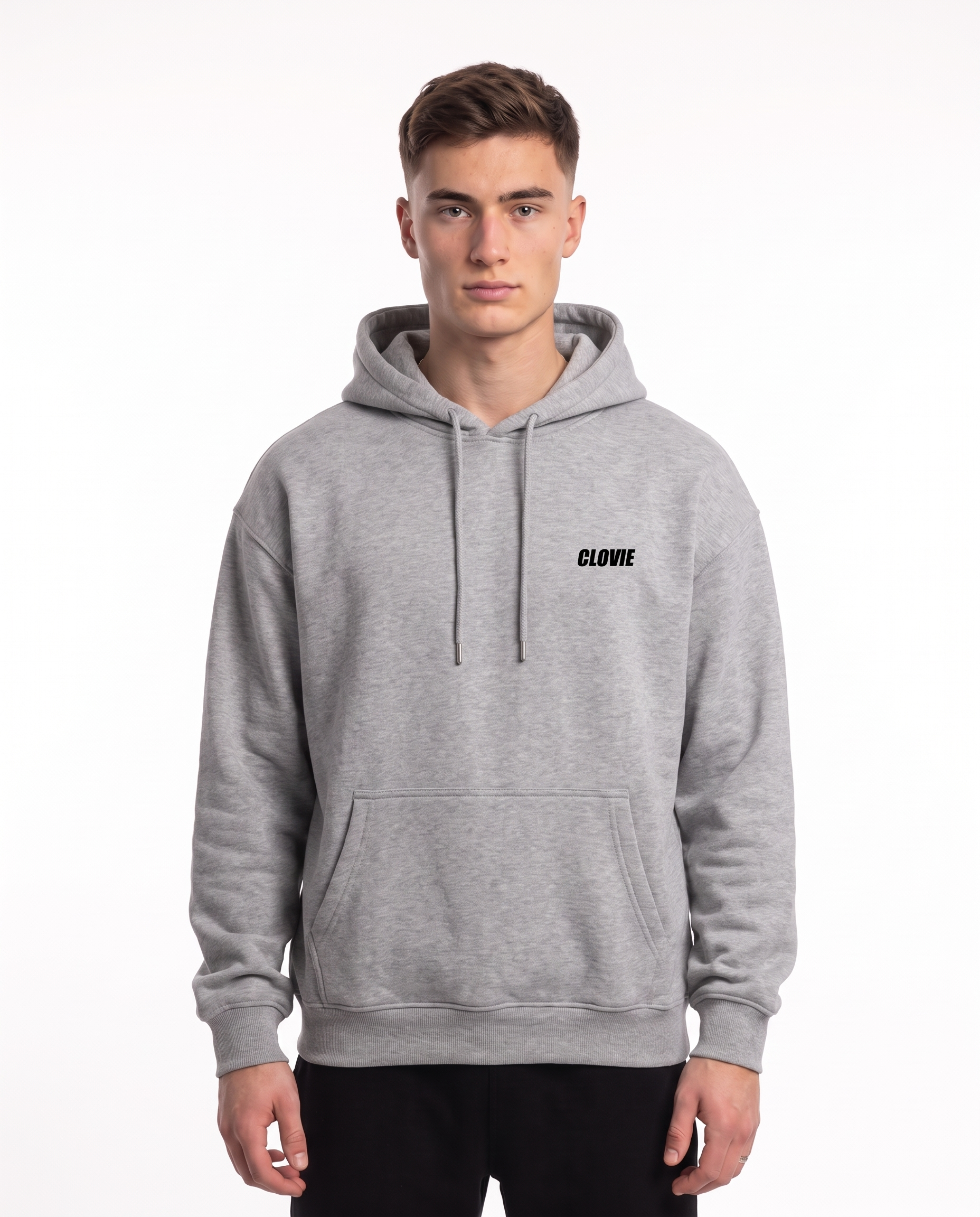 Porsche GT3 RS Hoodie Heather Grey – Vorderseite
