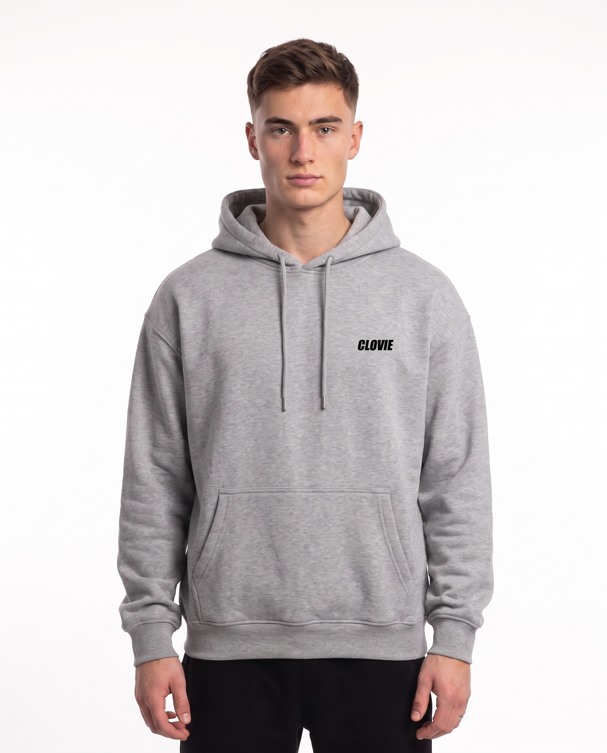 Porsche GT3 RS Hoodie Heather Grey – Vorderseite