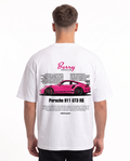 Porsche 911 GT3 RS Oversized Tee White – Rückseite