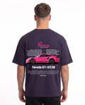 Porsche 911 GT3 RS Oversized Tee Purple Night – Rückseite