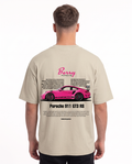 Porsche 911 GT3 RS Oversized Tee Sand – Rückseite