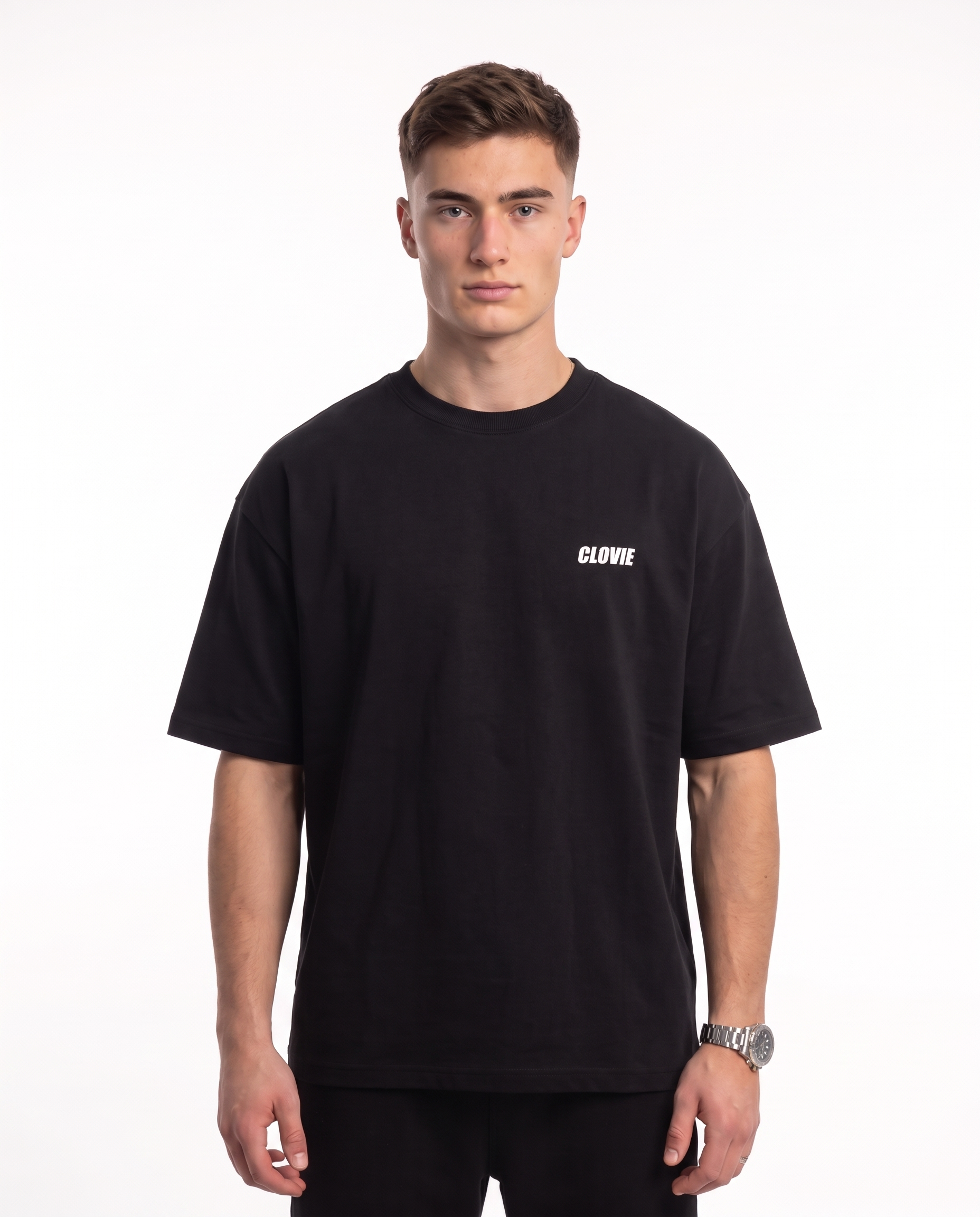 Porsche 911 GT3 RS Oversized Tee Black – Vorderseite