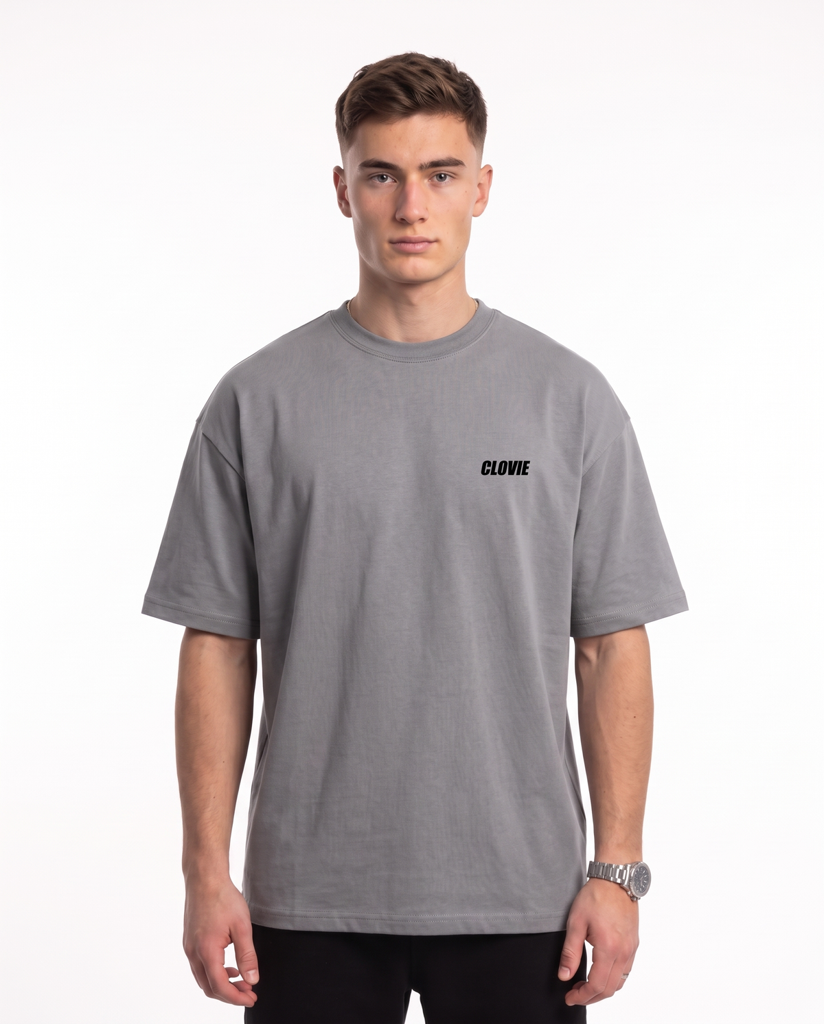 Porsche 911 GT3 RS Oversized Tee Grey – Vorderseite