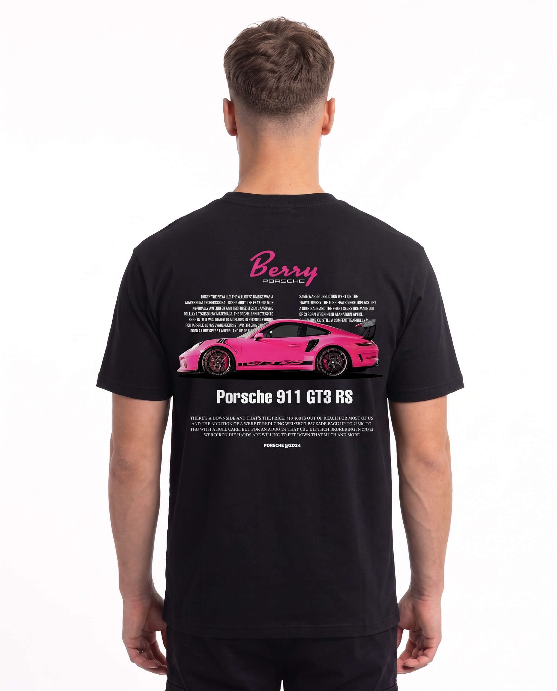 Porsche 911 GT3 RS Standard Tee Black – Rückseite