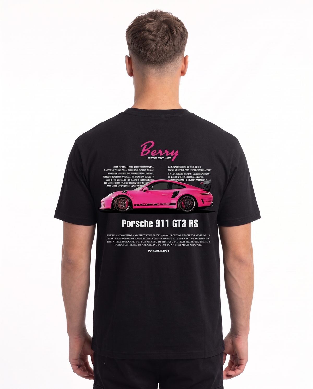 Porsche 911 GT3 RS Standard Tee Black – Rückseite