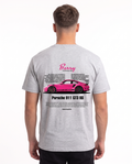 Porsche 911 GT3 RS Standard Tee Heather Grey – Rückseite