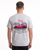 Porsche 911 GT3 RS Standard Tee Heather Grey – Rückseite