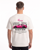 Porsche 911 GT3 RS Standard Tee Vintage White – Rückseite