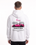 Porsche 911 GT3 RS Oversized Hoodie White – Rückseite