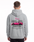 Porsche 911 GT3 RS Oversized Hoodie Light Asphalt – Rückseite