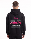 Porsche 911 GT3 RS Oversized Hoodie Black – Rückseite