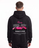 Porsche 911 GT3 RS Oversized Hoodie Black – Rückseite