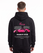 Porsche 911 GT3 RS Oversized Zip Hoodie Black – Rückseite