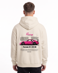 Porsche 911 GT3 RS Oversized Zip Hoodie White Sand – Rückseite