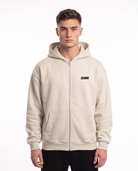 Porsche 911 GT3 RS Oversized Zip Hoodie White Sand – Vorderseite