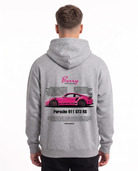 Porsche 911 GT3 RS Hoodie Heather Grey – Rückseite