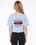 Porsche 911 GT3 RS Cropped Tee Sky Blue – Rückseite