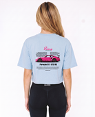Porsche 911 GT3 RS Cropped Tee Sky Blue – Rückseite