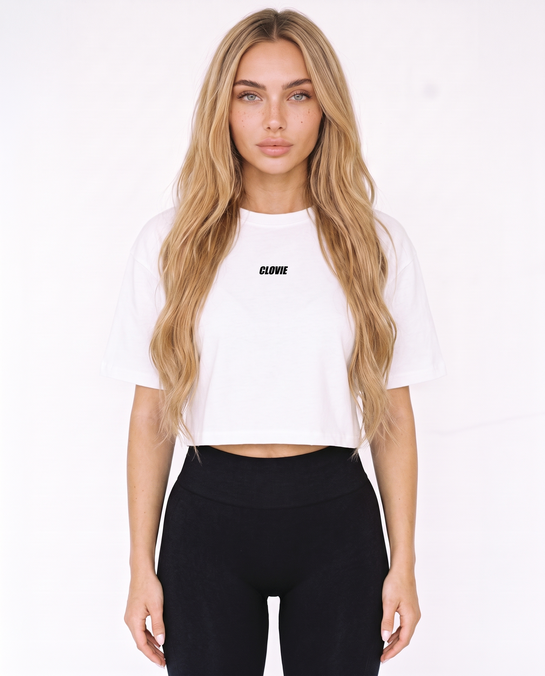 Porsche GT3 RS Cropped Tee White – Vorderseite