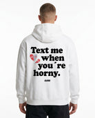 Text me when you're horny Zip Hoodie CLOVIE