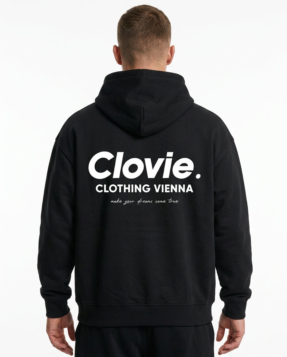 Make your dreams come true Oversized Zip Hoodie - CLOVIE