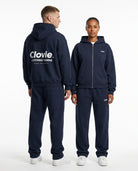 Make your dreams come true Zipper Tracksuit French Navy - CLOVIE