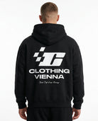Clovie racing Oversized Zip Hoodie - CLOVIE