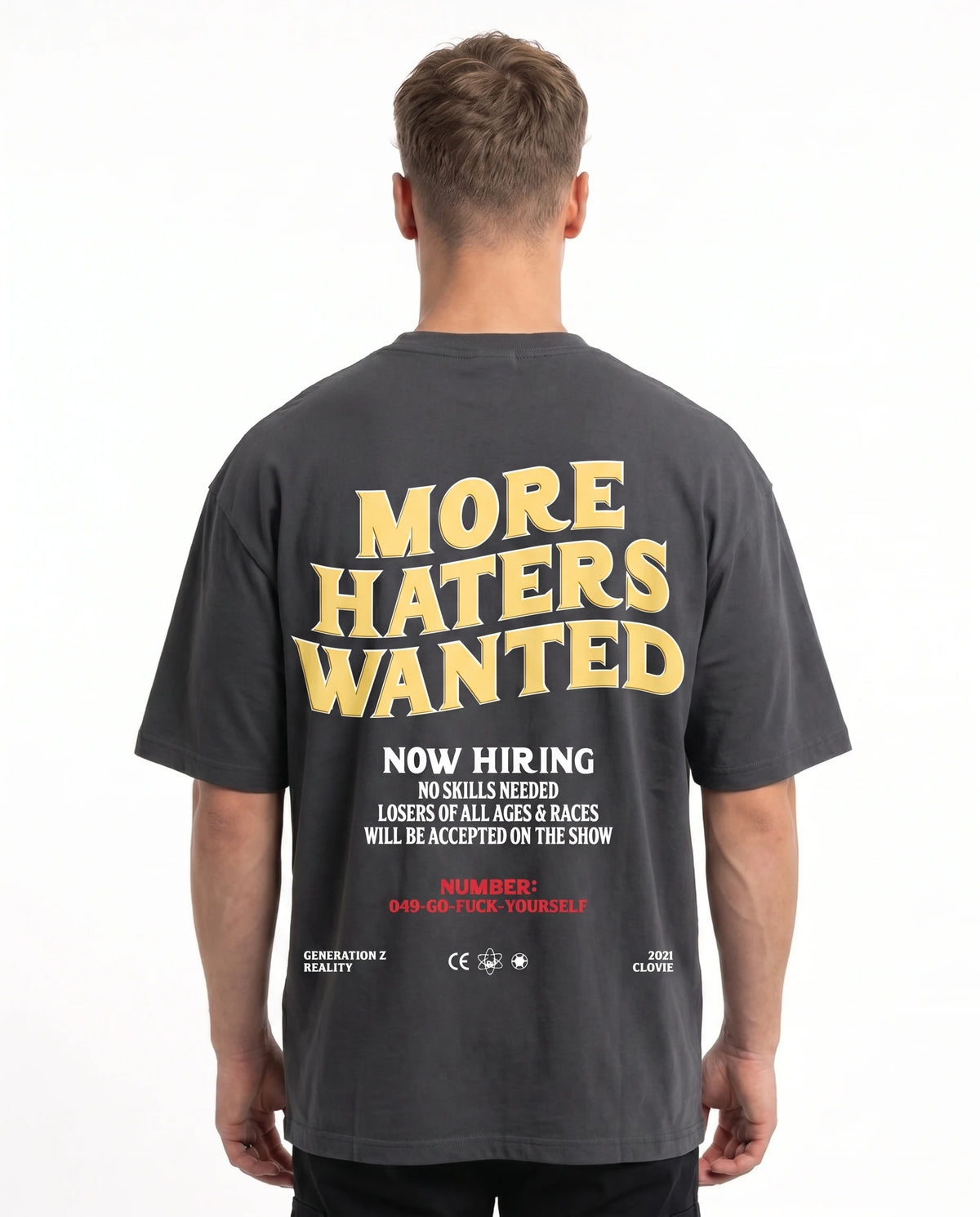 More Haters Wanted Oversized Tee - Detailansicht 1